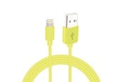 Displaykabel - Sinox Lightning kabel m/original Apple chip - 2m - Gul - SXI2502MFI-Y