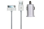 Mobile - Adapters & Chargers - Sinox 12V billaddare m/30-pin 1.0A - 1m - Vit - SXI782