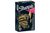 Skriv- och ritverktyg - Sharpie Metallic permanenta märkpennor | Fin spets | Guld | 12 styck - 1891062