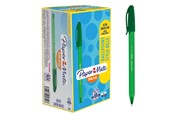 Skriv- och ritverktyg - Paper Mate InkJoy 100ST Kulspetspennor med huv | Mediumspets (1,0 mm) | Grön | 50 stycken - S0957150