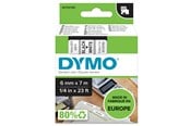 Papper, Fotopapper & Etiketter - DYMO D1-originaletiketter | Svart text på vit tejp | 6 mm × 7 m - 43613