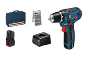 Skruv/Borrmaskine - Bosch Professional GSR 12V-15 PROFESSIONAL BORE-/SKRUEMASKINE MED 2X - 060186810H
