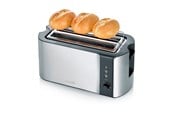 Brödrost & Toaster - SEVERIN Brödrost & Toaster AT 2590 - brushed stainless steel/black - AT 2590