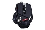 Mus - Mad Catz R. A. T. 4+ Optisk gamingmus - Gamingmus - Optic - 9 knappar - Svart - MR03MCINBL000-0