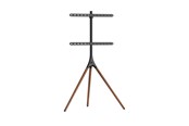Väggfäste, AV-Möbel - Alterzone Trio golvstativ för 45"-65" TV, valnötsbrun - Max 32 kg - recommended for - ALZTV45-65-3LB