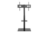 Väggfäste, AV-Möbel - Alterzone Slim 7g stativ med glasbas för 37"-70" TV, svart - Max 40 kg - recommended for - ALZTVSLIMGL37-70-T