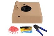 Nätverkskabel - Pro CAT 6 Outdoor network cable set U/UTP black 305 - Svart - 305m - 4040849554414