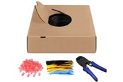 Nätverkskabel - Pro CAT 6 Outdoor network cable set U/UTP black 100 - Svart - 100m - 4040849554407