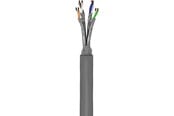 Nätverkskabel - Pro CAT 6a network cable S/FTP (PiMF) grey 100 m - Grå - 100m - 4040849960949