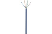 Nätverkskabel - Pro CAT 6a network cable U/UTP blue 100 m - CU AWG - Blå - 100m - 4040849960963