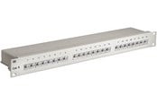 Parallel-seriel-kabel - Pro CAT 6 19 inch (48.3 cm) Patch Panel 24 Port grey - 4040849940361