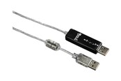 Nätverkskort (adaptrar osv.) - Hama USB 2.0 Link Cable for Windows - direct connect adapter - 49248