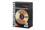 Lagring Tillbehör - Hama DVD-ROM Slim Double Box - storage DVD slim jewel case - 51184
