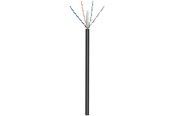 Nätverkskabel - Pro CAT 6 network cable U/UTP black 100 m - CCA cop - Svart - 100m - 4040849572937