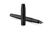 Skriv- och ritverktyg - Parker IM metallic svart, svart PVD, reservoarpenna, M blå - 2127742