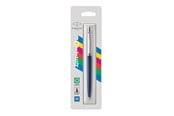 Skriv- och ritverktyg - Parker Jotter Originals-penna, marinblå lack, medium spets, blått bläck, bubbelförpackning - 2123427