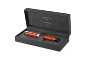 Skriv- och ritverktyg - Parker Duofold Centennial reservoarpenna | Klassisk Big Red Vintage | Fin spets i rent guld | Svart bläck och omvandlare | Presentförpackning av hög kvalitet - 1931375