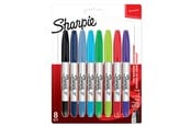 Skriv- och ritverktyg - Sharpie Twin Tip permanenta märkpennor | Fin och ultrafin spets | Blandade färger | 8 stycken - 2065409