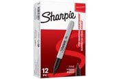 Skriv- och ritverktyg - Sharpie permanenta märkpennor | Fin spets | Svart | 12 stycken - S0810930