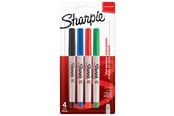 Skriv- och ritverktyg - Sharpie permanenta märkpennor | Ultrafin spets | Blandade klassiska färger | 4 stycken - 1985879