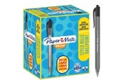 Skriv- och ritverktyg - Paper Mate InkJoy 100RT Kulspetspennor med tryckknapp | Mediumspets (1,0 mm) | Svart | 100 stycken - S0977430