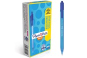 Skriv- och ritverktyg - Paper Mate InkJoy 100RT Kulspetspennor med tryckknapp | Mediumspets (1,0 mm) | Blå | 20 stycken - S0957040