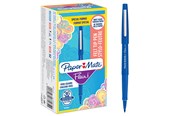 Skriv- och ritverktyg - Paper Mate  Flair filtspetspennor | Mediumspets (0,7 mm) | Blå | 36 stycken - 2077175