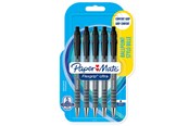 Skriv- och ritverktyg - Paper Mate Flexgrip Ultra Kulspetspennor med tryckknapp | Mediumspets (1,0 mm) | Svart | 5 stycken - 2027751