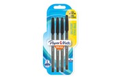 Skriv- och ritverktyg - Paper Mate InkJoy 100ST Kulspetspennor med huv | Mediumspets (1,0 mm) | Svart | 4 stycken - 1956714