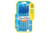 Skriv- och ritverktyg - Paper Mate InkJoy 100ST Kulspetspennor med huv | Fin spets (0,7 mm) | Blå | 5 stycken - 1956727