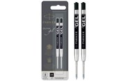 Skriv- och ritverktyg - Parker PARKER gelbläckpatroner, medium spets (0,7 mm), svarta, 2 st. - S0881500