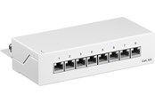 Nätverkskabel - Pro CAT 6a Mini/Desktop Patch - 8 Port - Vit - 4040849620676