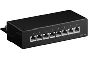 Nätverkskabel - Pro CAT 6a Mini/Desktop Patch Panel 8 Port black - Svart - 4040849620652