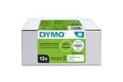 Papper, Fotopapper & Etiketter - DYMO LW stora adresseetiketter, 36 mm x 89 mm, 12 rullar med 130 stk. (1560 stk. totalt) - 2093093