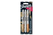 Skriv- och ritverktyg - Sharpie Metallic permanent märkpenna | Fin spets | Blandade metallicfärger | 3 stycken - 1986006