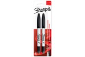 Skriv- och ritverktyg - Sharpie Twin Tip permanenta märkpennor | Fin och ultrafin spets | Svart | 2 stycken - 1986454