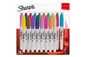 Skriv- och ritverktyg - Sharpie permanenta märkpennor | Fin spets | Blandade roliga färger | 18 stycken - 1996112