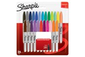 Skriv- och ritverktyg - Sharpie permanenta märkpennor | Fin spets | Blandade färger | 24 stycken - 2065405