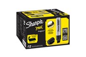 Skriv- och ritverktyg - Sharpie Pro Magnum permanent märkpenna 9,8/14,8mm | Snedskuren spets | Black | 12 Count - S0949850