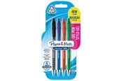 Skriv- och ritverktyg - Paper Mate FlexGrip Gel Pennor | 0,7 mm | Svart | blått | rött och grönt bläck | 4 stycken - 2108216