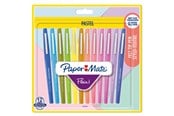 Skriv- och ritverktyg - Paper Mate Flair filtspetspennor | Mediumspets (0,7 mm) | Pastellfärger | 12 stycken - 2137277
