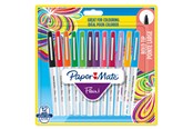 Skriv- och ritverktyg - Paper Mate Flair filtspetspennor - Tjock spets (1,2 mm) - 12 stycken - 2138474
