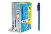 Skriv- och ritverktyg - Paper Mate InkJoy 100ST Kulspetspennor med huv | Mediumspets (1,0 mm) | Blå | 50 stycken - S0957130
