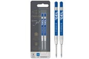 Skriv- och ritverktyg - Parker PARKER gelbläckpatroner, medium spets (0,7 mm), blå, 2 st. - S0881510