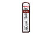 Skriv- och ritverktyg - Rotring rOtring pennstift | 0,5 mm | 2B hårdhet | 12 stift - S0312630