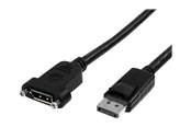 Displaykabel - StarTech.com 3 ft / 91 cm 20 pin DP DisplayPort Extension Panel Mount Cable - DisplayPort to DisplayPort - Male to Female (DPPNLFM3PW) - DisplayPort cable - 91 cm - DPPNLFM3PW