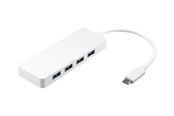 USB Hub - Goobay Multiport Adapter USB Hub - USB 3.2 - 4 porte - Vit - 44770