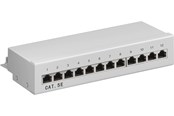 Nätverkskabel - Pro CAT 5e Mini/Desktop Patch Panel 12 Port grey - 4040849930416
