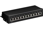 Nätverkskabel - Pro CAT 6 Mini/Desktop Patch Panel 12 Port black - S - Svart - 4040849693076
