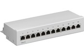 Nätverkskabel - Pro CAT 6 Mini/Desktop Patch Panel 12 Port grey - Grå - 4040849693069